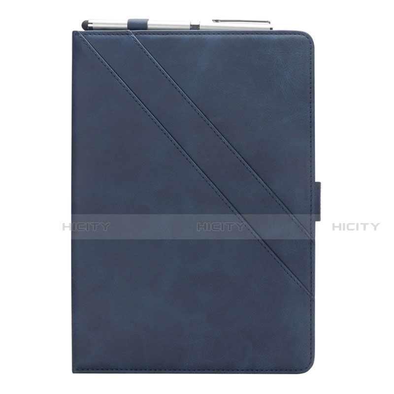 Coque Portefeuille Livre Cuir Etui Clapet L05 pour Samsung Galaxy Tab S6 Lite 10.4 SM-P610 Bleu Plus