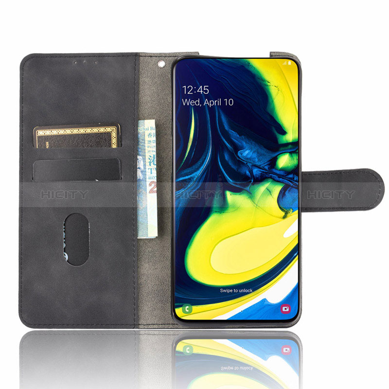 Coque Portefeuille Livre Cuir Etui Clapet L05Z pour Samsung Galaxy A80 Plus
