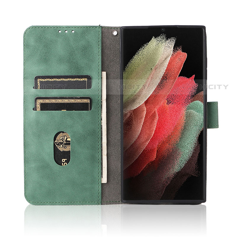 Coque Portefeuille Livre Cuir Etui Clapet L05Z pour Samsung Galaxy S21 Ultra 5G Plus