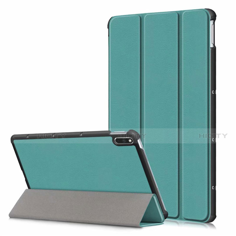 Coque Portefeuille Livre Cuir Etui Clapet L06 pour Huawei MatePad Vert Plus