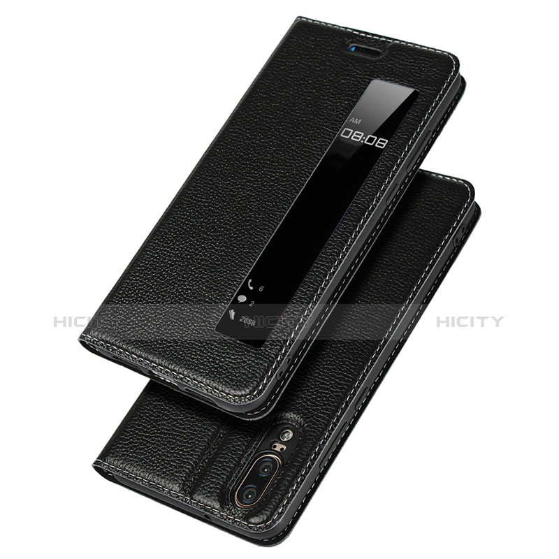 Coque Portefeuille Livre Cuir Etui Clapet L06 pour Huawei P20 Plus