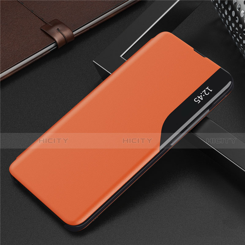 Coque Portefeuille Livre Cuir Etui Clapet L06 pour Huawei Y7a Orange Plus