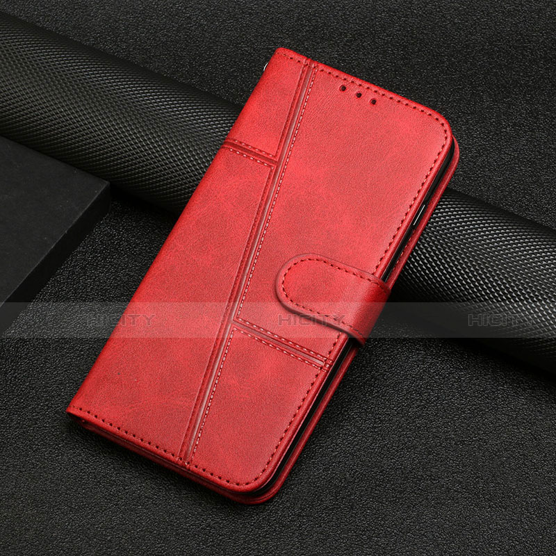 Coque Portefeuille Livre Cuir Etui Clapet L06 pour Motorola Moto Edge 20 Pro 5G Rouge Plus