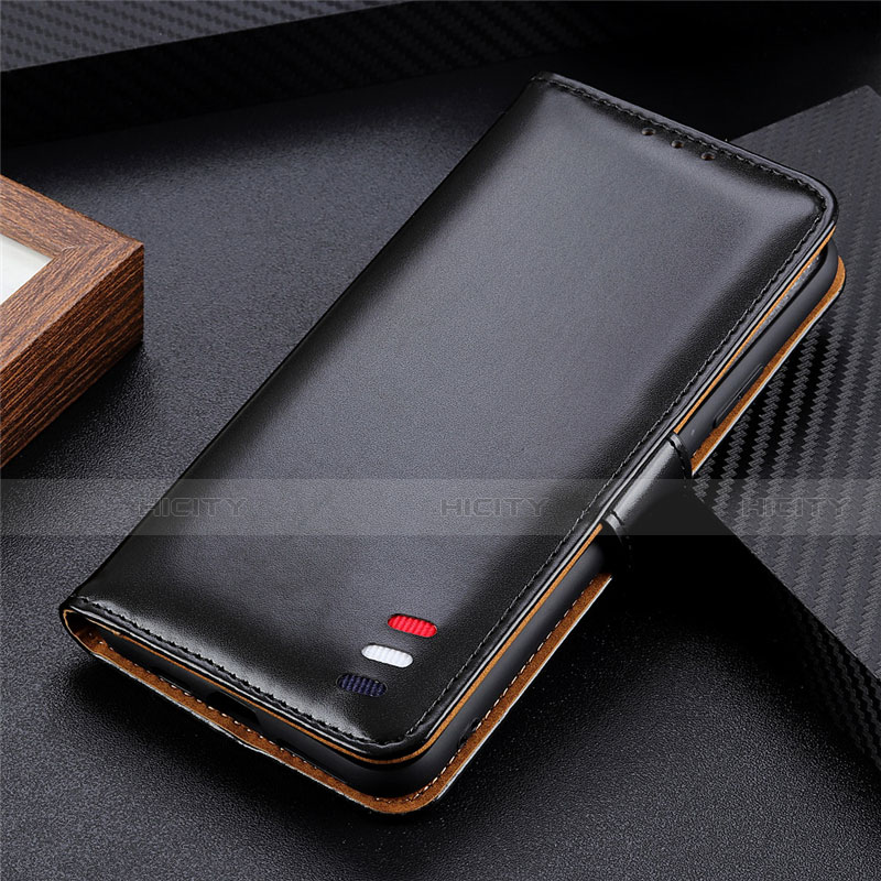 Coque Portefeuille Livre Cuir Etui Clapet L06 pour Xiaomi Mi Note 10 Lite Noir Plus