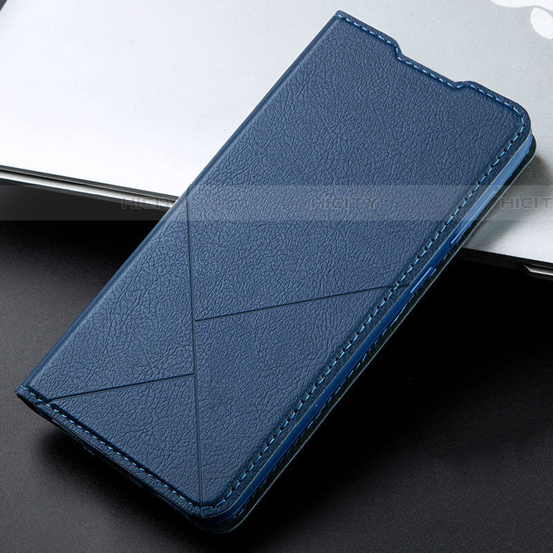 Coque Portefeuille Livre Cuir Etui Clapet L06 pour Xiaomi Poco X2 Bleu Plus
