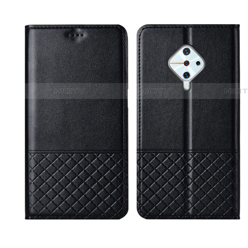 Coque Portefeuille Livre Cuir Etui Clapet L07 pour Vivo S1 Pro Noir Plus