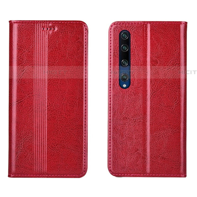 Coque Portefeuille Livre Cuir Etui Clapet L07 pour Xiaomi Mi 10 Rouge Plus