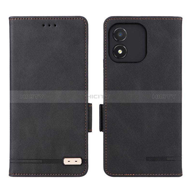 Coque Portefeuille Livre Cuir Etui Clapet L07Z pour Huawei Honor X5 Noir Plus