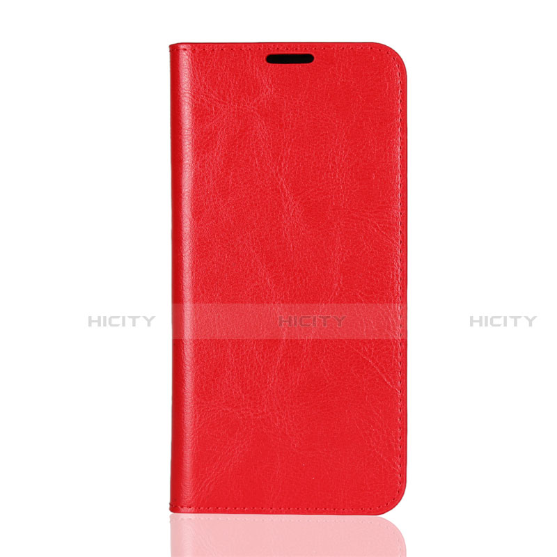 Coque Portefeuille Livre Cuir Etui Clapet L08 pour Huawei Honor V10 Lite Rouge Plus