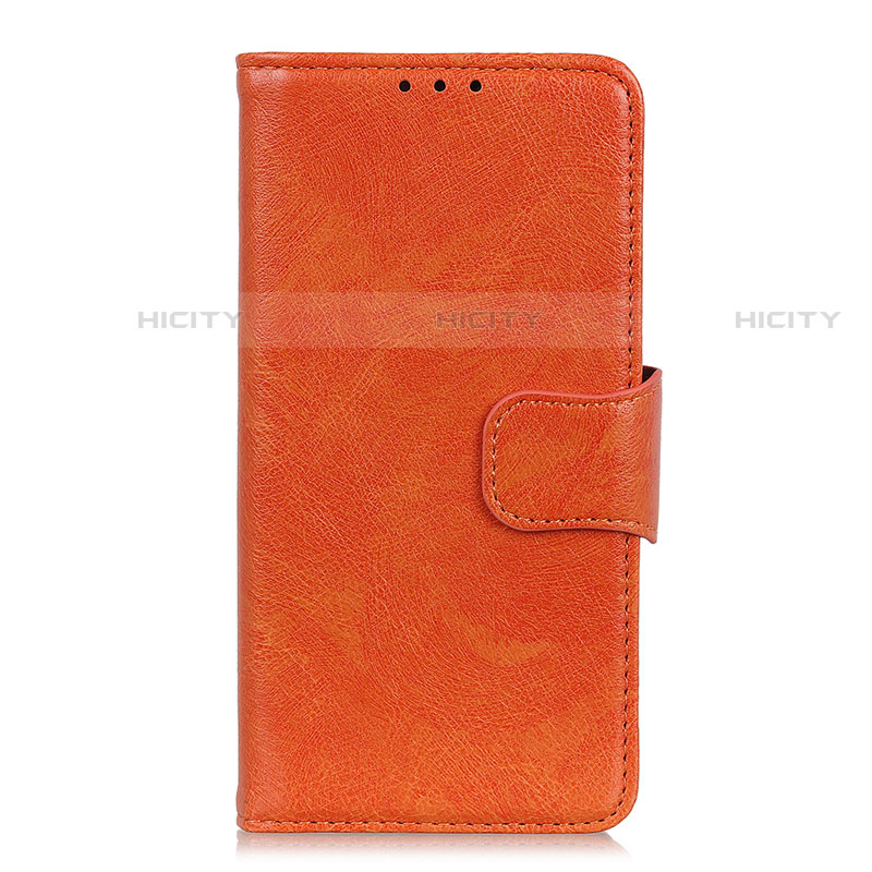 Coque Portefeuille Livre Cuir Etui Clapet L08 pour Huawei Mate 40 Pro+ Plus Orange Plus