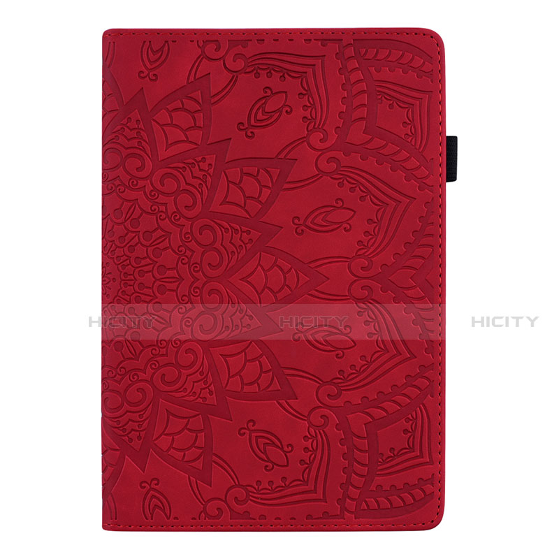 Coque Portefeuille Livre Cuir Etui Clapet L08 pour Huawei MediaPad M6 8.4 Rouge Plus