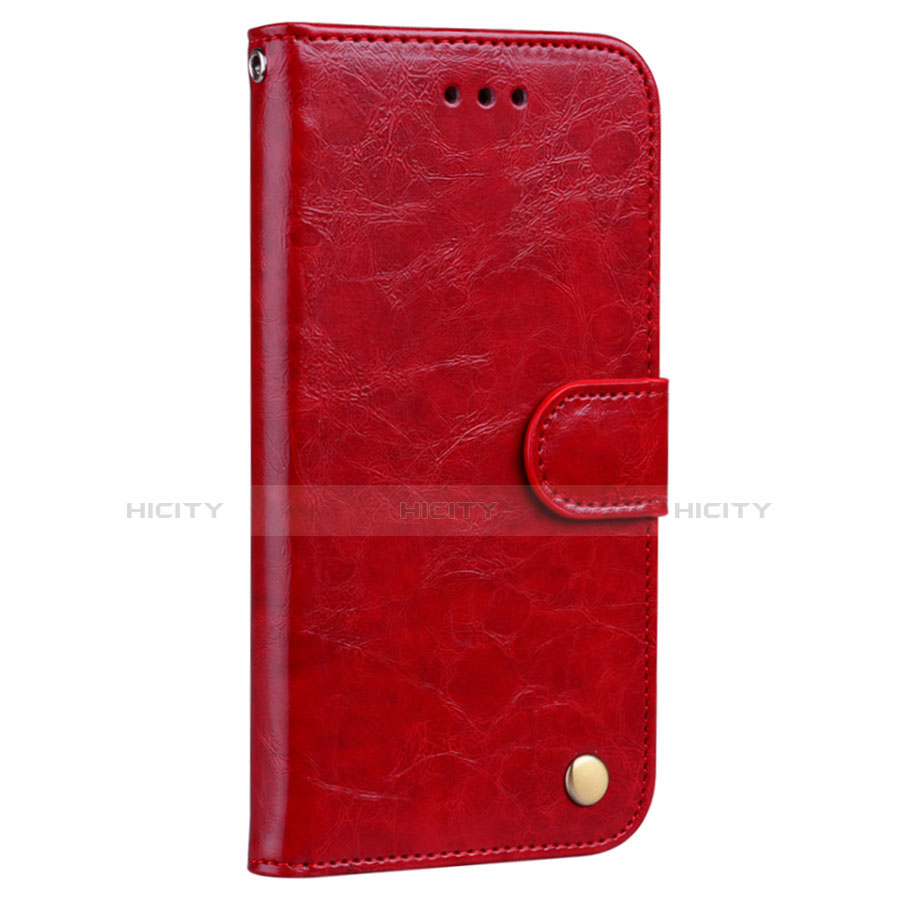 Coque Portefeuille Livre Cuir Etui Clapet L08 pour Huawei P20 Pro Rouge Plus
