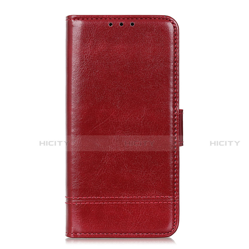 Coque Portefeuille Livre Cuir Etui Clapet L08 pour Huawei Y6p Rouge Plus