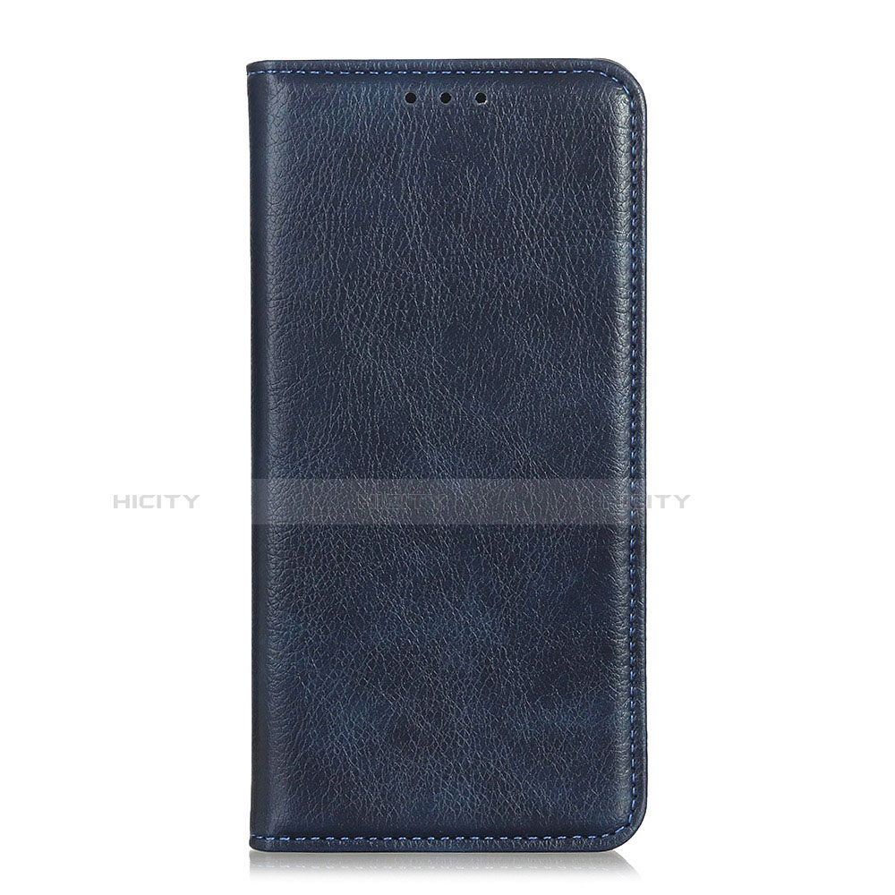 Coque Portefeuille Livre Cuir Etui Clapet L08 pour LG K92 5G Bleu Plus