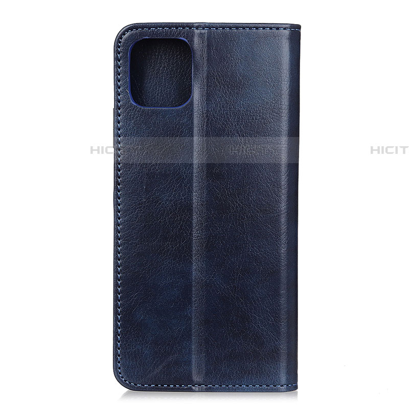 Coque Portefeuille Livre Cuir Etui Clapet L08 pour Samsung Galaxy A71 5G Bleu Plus