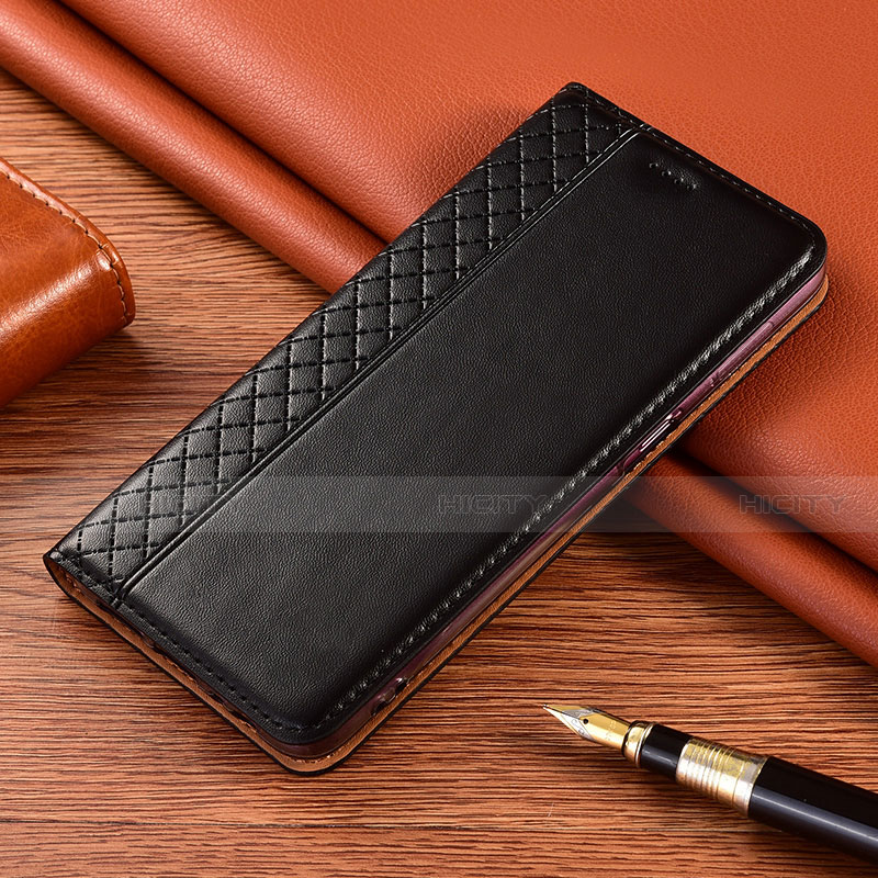 Coque Portefeuille Livre Cuir Etui Clapet L08 pour Xiaomi Poco X3 Noir Plus