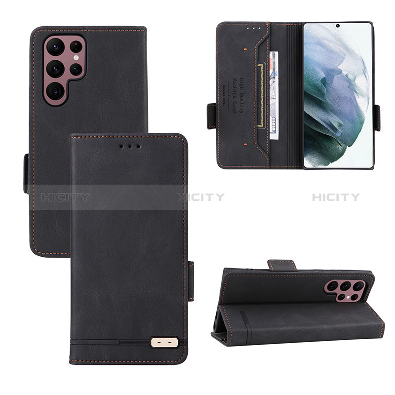 Coque Portefeuille Livre Cuir Etui Clapet L08Z pour Samsung Galaxy S22 Ultra 5G Plus