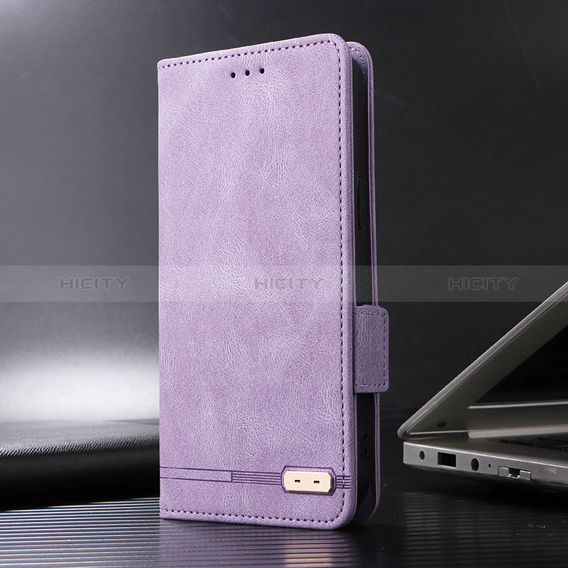 Coque Portefeuille Livre Cuir Etui Clapet L08Z pour Xiaomi Poco X3 NFC Violet Plus