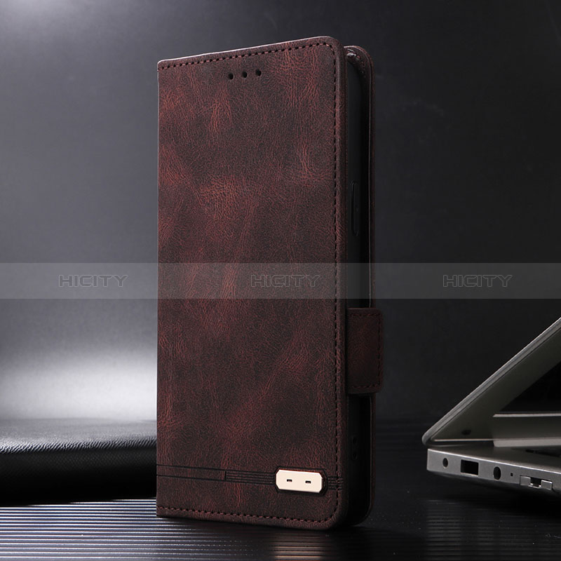 Coque Portefeuille Livre Cuir Etui Clapet L08Z pour Xiaomi Redmi Note 11T Pro 5G Marron Plus
