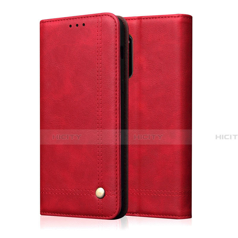 Coque Portefeuille Livre Cuir Etui Clapet L09 pour Huawei Honor 30 Rouge Plus