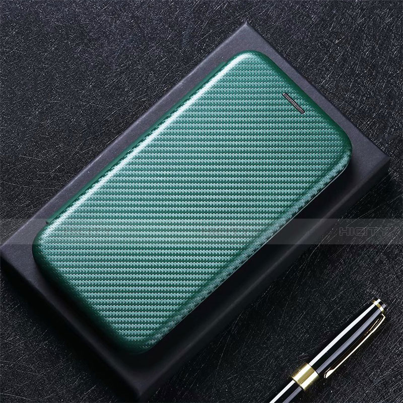 Coque Portefeuille Livre Cuir Etui Clapet L09 pour LG Q52 Vert Plus