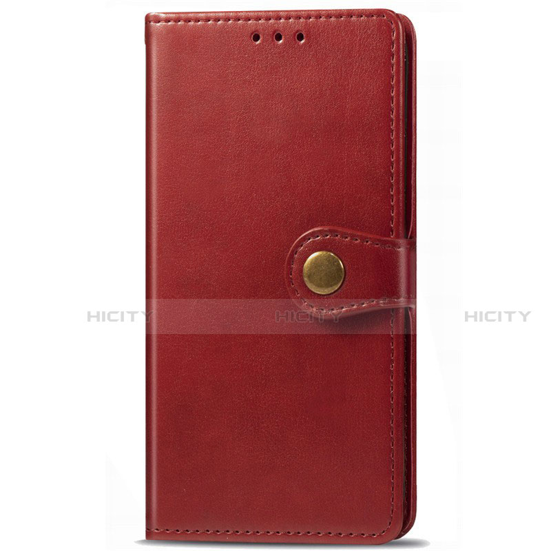 Coque Portefeuille Livre Cuir Etui Clapet L09 pour Samsung Galaxy M21s Rouge Plus
