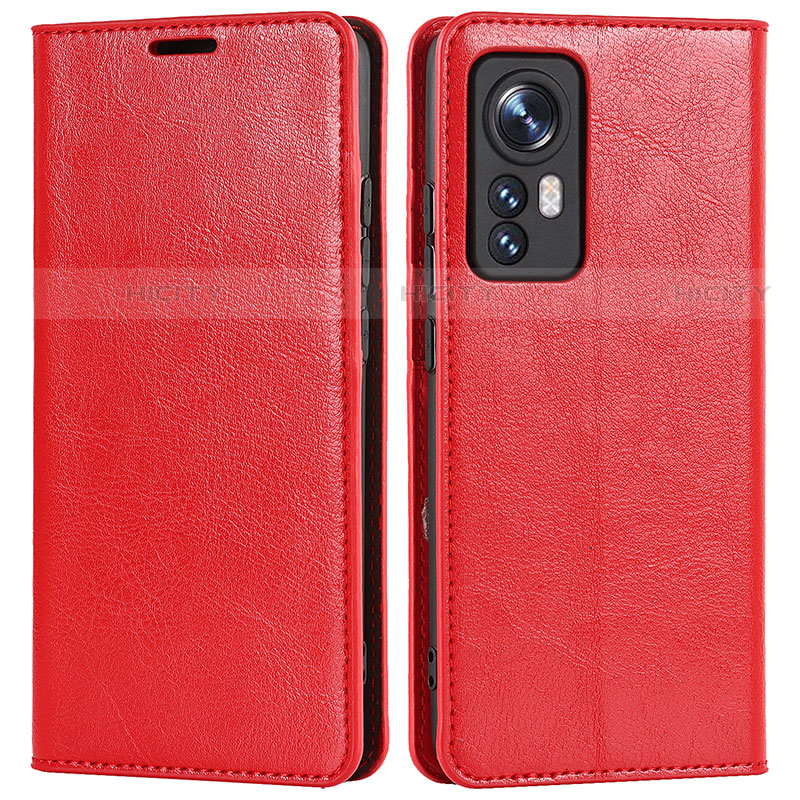 Coque Portefeuille Livre Cuir Etui Clapet L09 pour Xiaomi Mi 12S Pro 5G Rouge Plus
