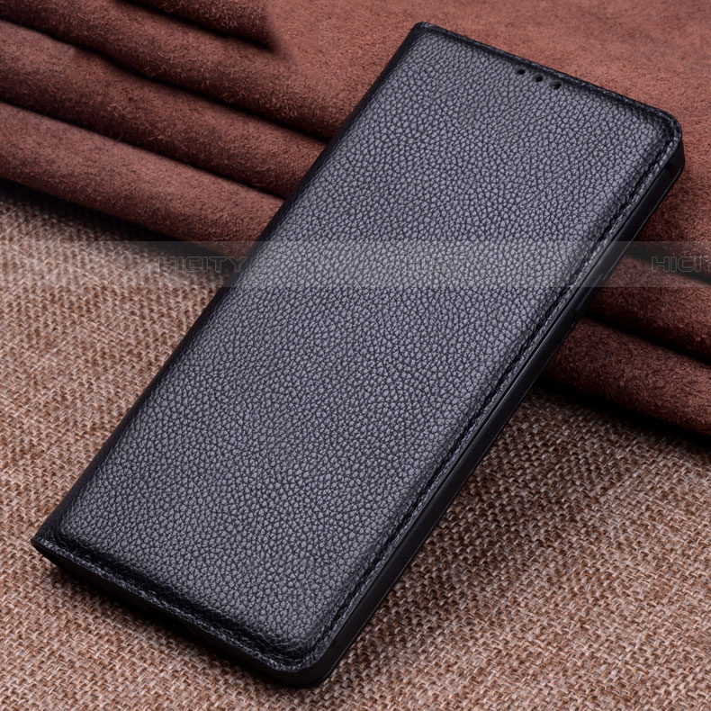 Coque Portefeuille Livre Cuir Etui Clapet L10 pour Xiaomi Mi 10 Noir Plus