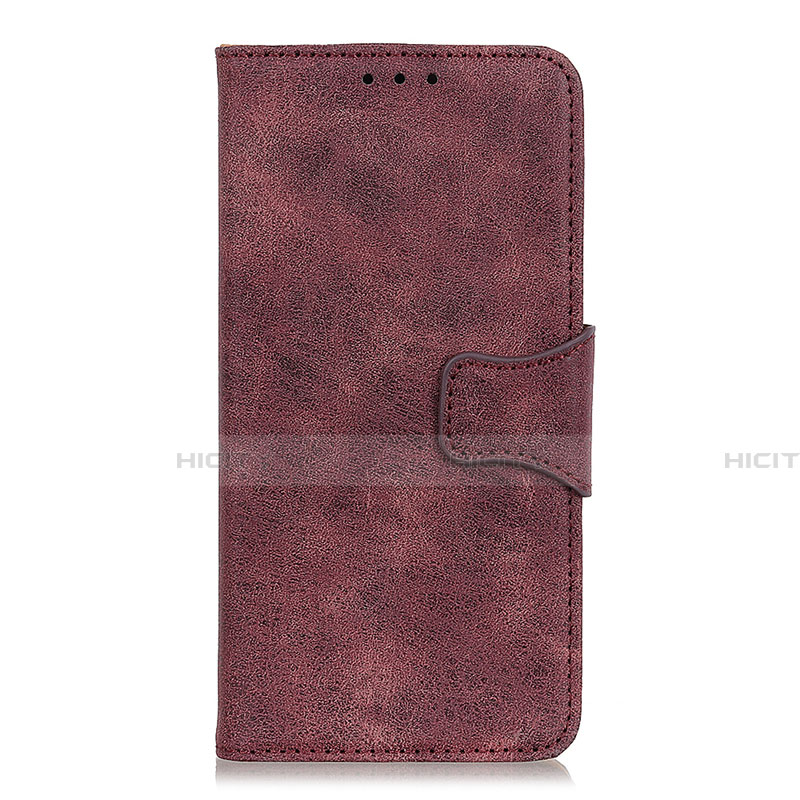 Coque Portefeuille Livre Cuir Etui Clapet L11 pour Huawei Nova 7i Vin Rouge Plus