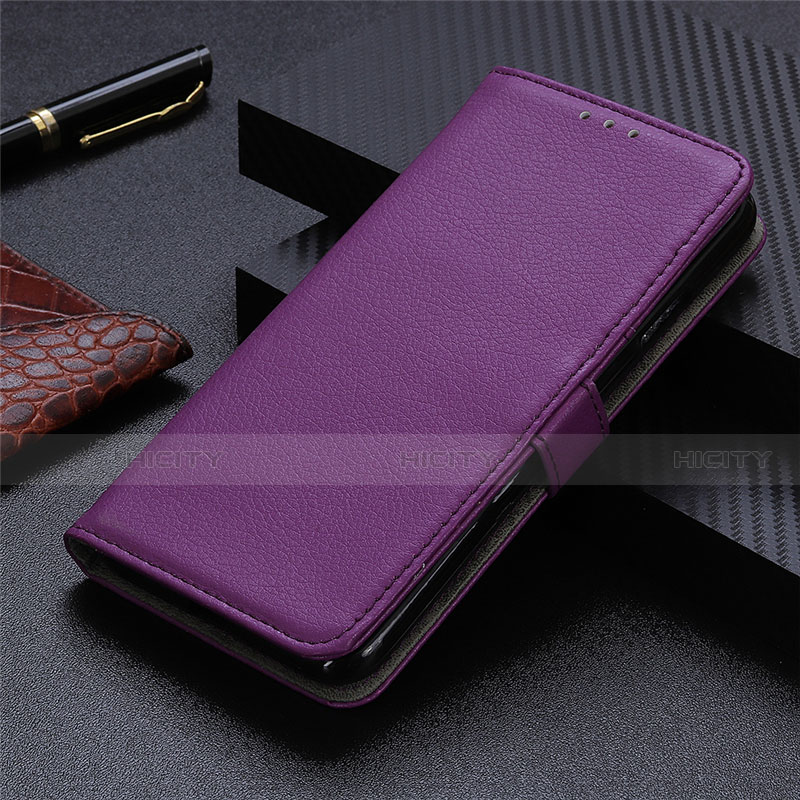Coque Portefeuille Livre Cuir Etui Clapet L11 pour Realme X7 Pro 5G Violet Plus