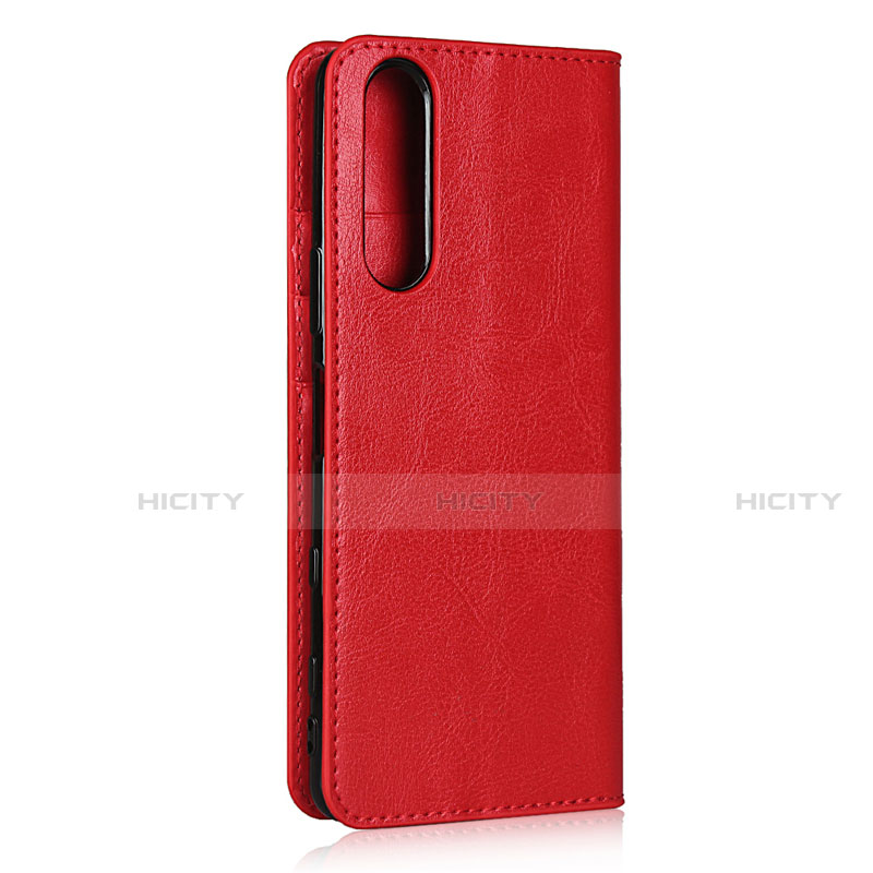 Coque Portefeuille Livre Cuir Etui Clapet L11 pour Sony Xperia 5 II Rouge Plus