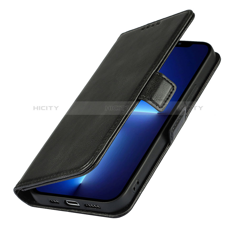 Coque Portefeuille Livre Cuir Etui Clapet L15 pour Apple iPhone 14 Noir Plus