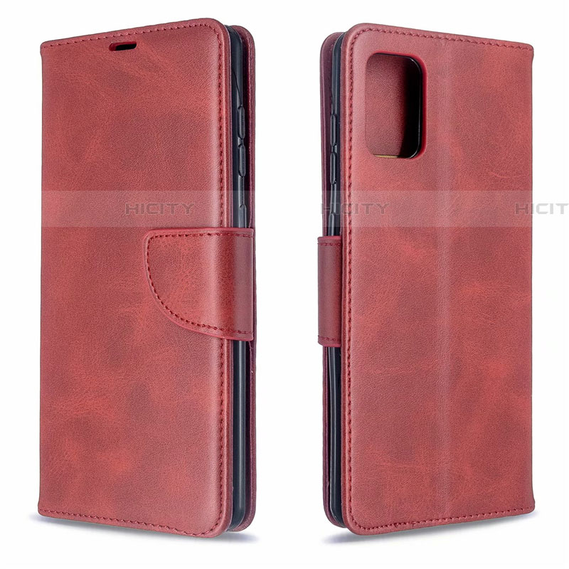 Coque Portefeuille Livre Cuir Etui Clapet L16 pour Samsung Galaxy A71 5G Rouge Plus
