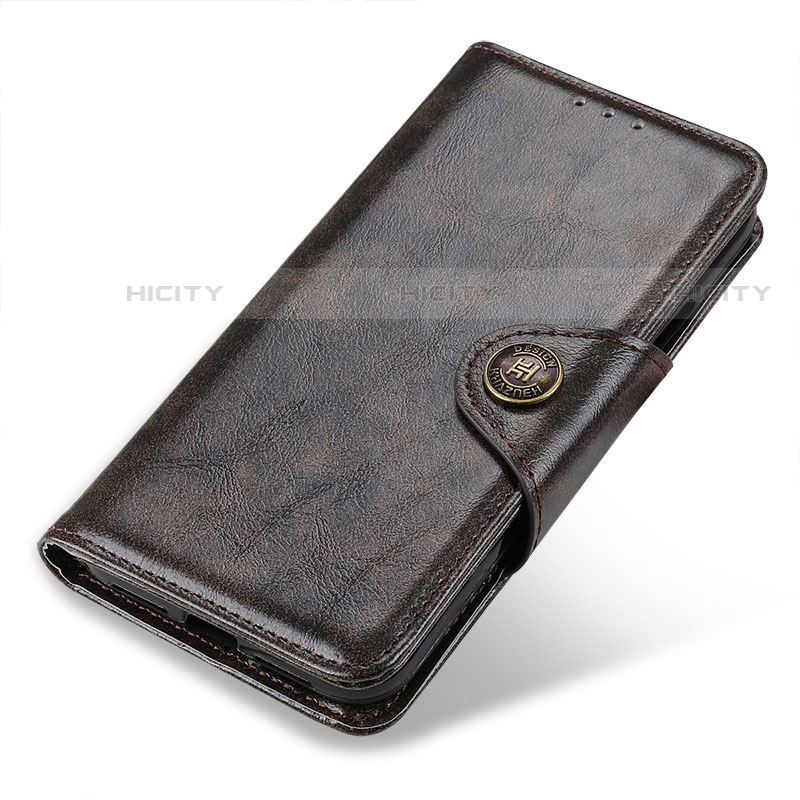 Coque Portefeuille Livre Cuir Etui Clapet M01L pour Motorola Moto G71 5G Bronze Plus