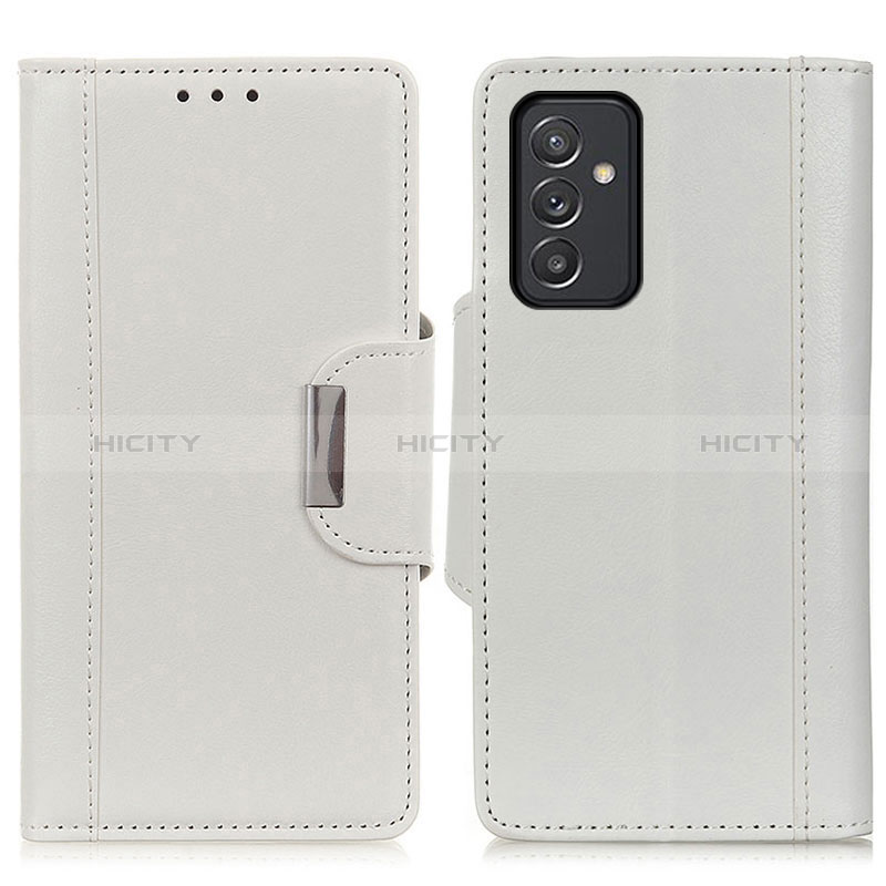 Coque Portefeuille Livre Cuir Etui Clapet M01L pour Samsung Galaxy A15 5G Blanc Plus