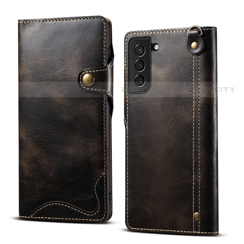 Coque Portefeuille Livre Cuir Etui Clapet M01T pour Samsung Galaxy S23 5G Noir Plus