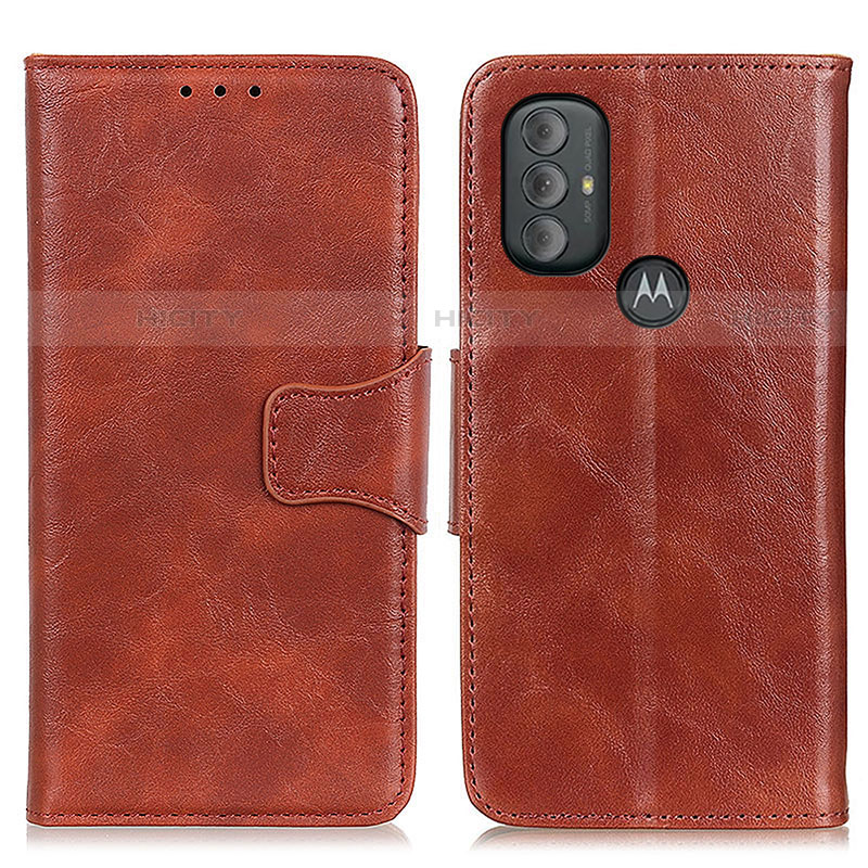 Coque Portefeuille Livre Cuir Etui Clapet M02L pour Motorola Moto G Play Gen 2 Marron Plus