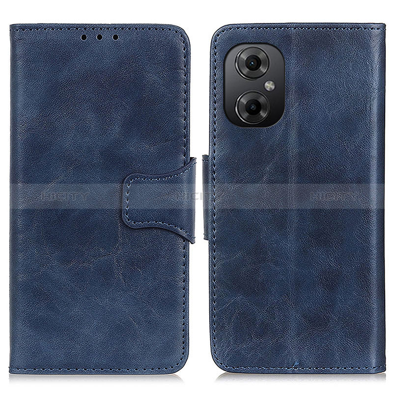 Coque Portefeuille Livre Cuir Etui Clapet M02L pour Xiaomi Redmi Note 11R 5G Bleu Plus