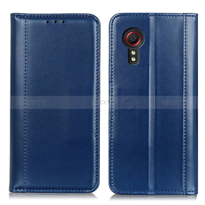 Coque Portefeuille Livre Cuir Etui Clapet M05L pour Samsung Galaxy XCover 5 SM-G525F Bleu Plus