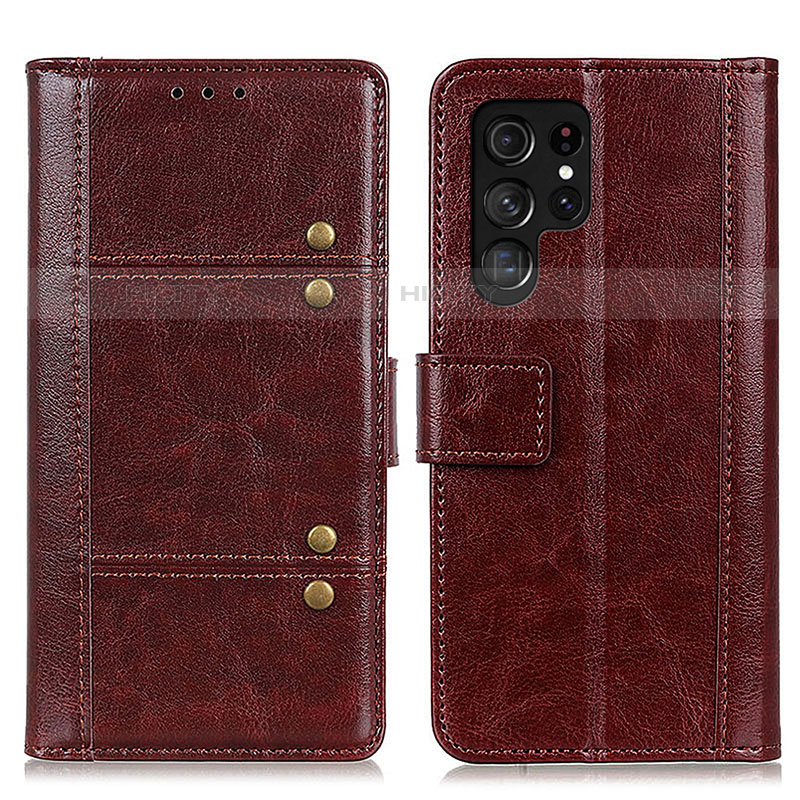 Coque Portefeuille Livre Cuir Etui Clapet M06L pour Samsung Galaxy S21 Ultra 5G Plus