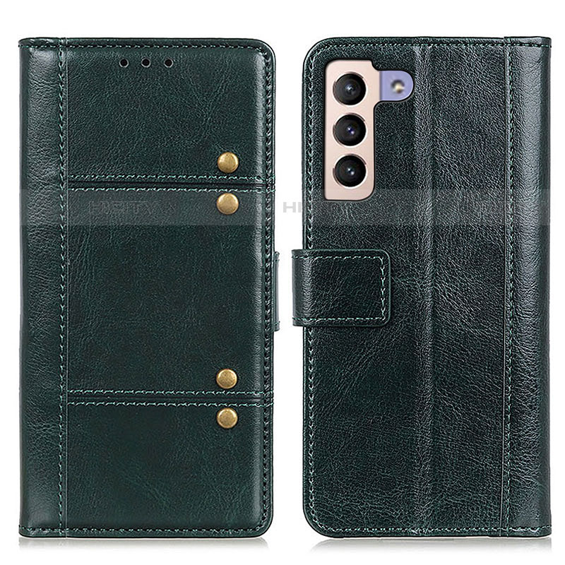 Coque Portefeuille Livre Cuir Etui Clapet M06L pour Samsung Galaxy S23 5G Vert Plus