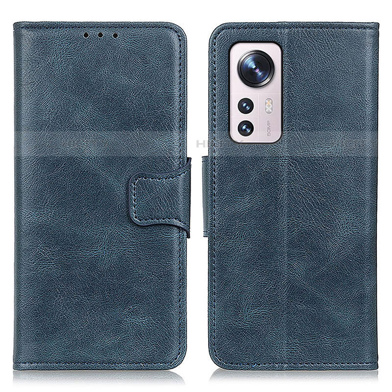 Coque Portefeuille Livre Cuir Etui Clapet M06L pour Xiaomi Mi 12 5G Bleu Plus