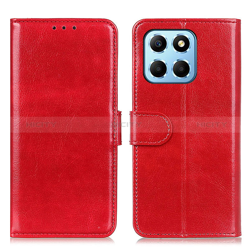 Coque Portefeuille Livre Cuir Etui Clapet M07L pour Huawei Honor X6S Rouge Plus