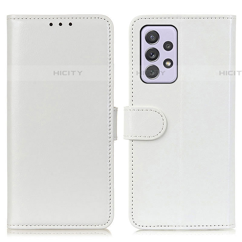 Coque Portefeuille Livre Cuir Etui Clapet M07L pour Samsung Galaxy A73 5G Blanc Plus