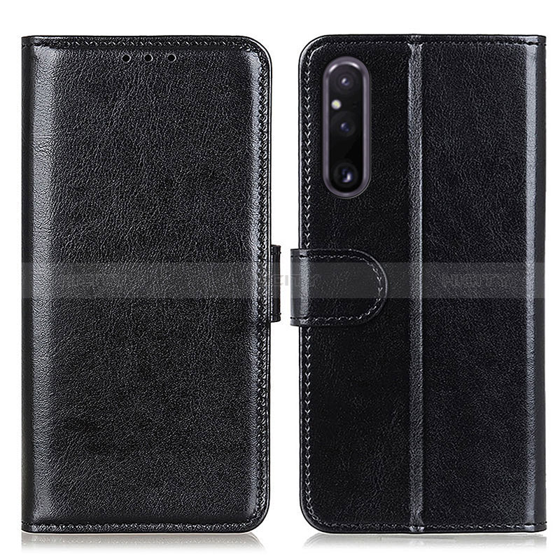 Coque Portefeuille Livre Cuir Etui Clapet M07L pour Sony Xperia 1 V Noir Plus