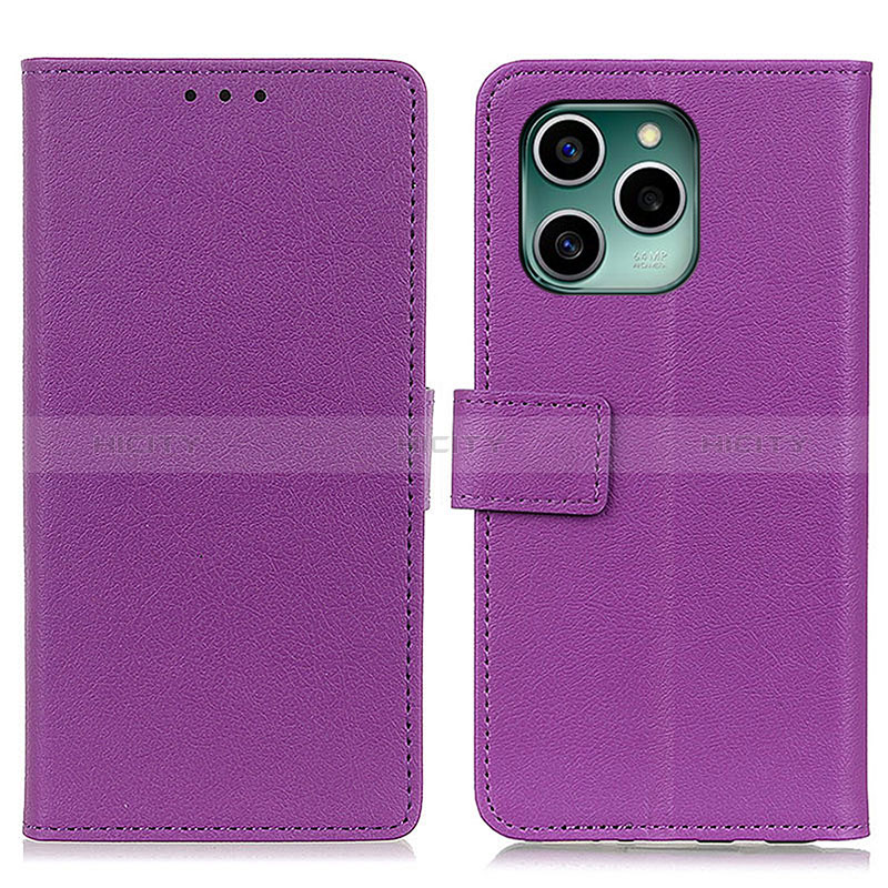 Coque Portefeuille Livre Cuir Etui Clapet M08L pour Huawei Honor 60 SE 5G Violet Plus