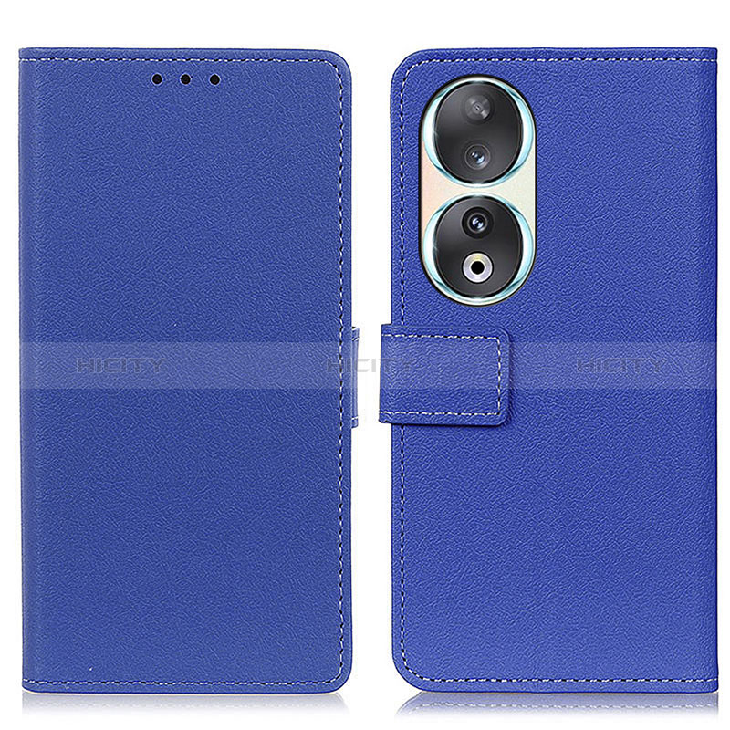 Coque Portefeuille Livre Cuir Etui Clapet M08L pour Huawei Honor 90 5G Bleu Plus