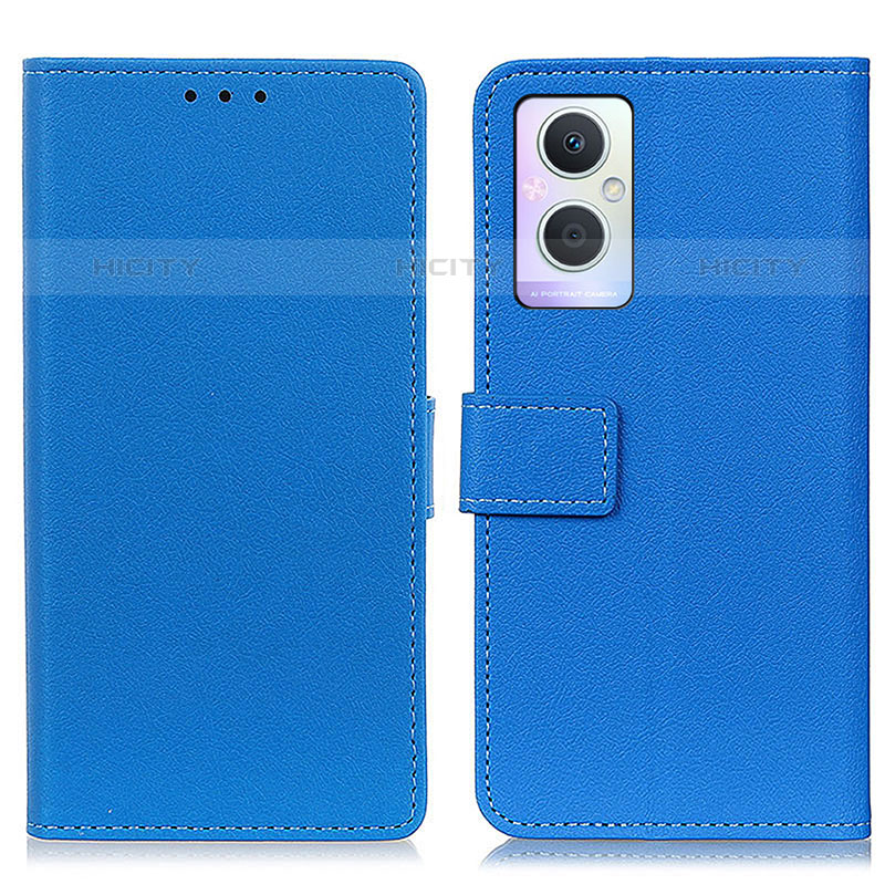 Coque Portefeuille Livre Cuir Etui Clapet M08L pour OnePlus Nord N20 5G Bleu Plus