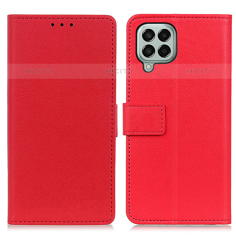 Coque Portefeuille Livre Cuir Etui Clapet M08L pour Samsung Galaxy M33 5G Rouge Plus