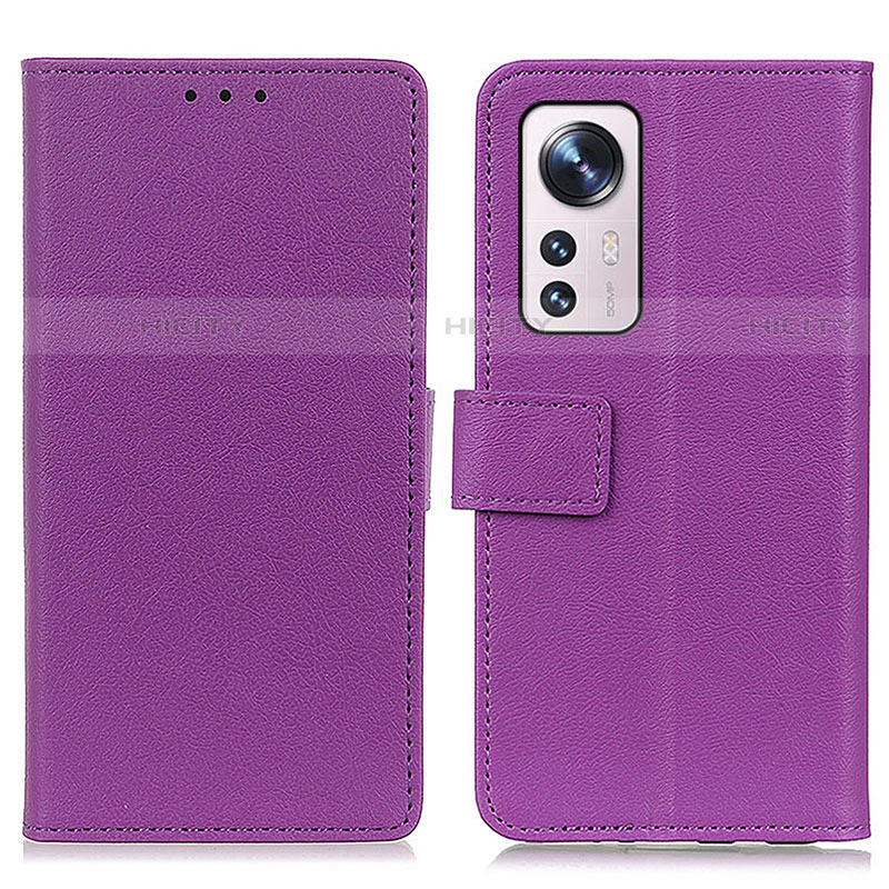 Coque Portefeuille Livre Cuir Etui Clapet M08L pour Xiaomi Mi 12S Pro 5G Violet Plus
